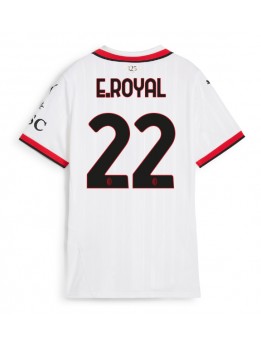 Billige AC Milan Emerson Royal #22 Bortedrakt Dame 2024-25 Kortermet